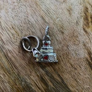 Brighton Wedding Cake and Ring Charms